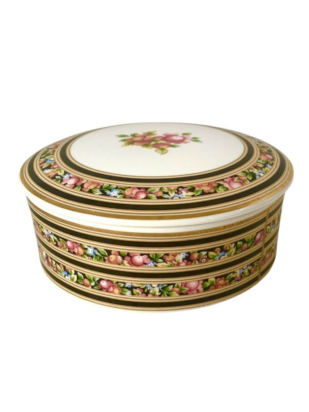 Wedgewood Round Trinket Box Lidded Box Clio Pattern Bone China